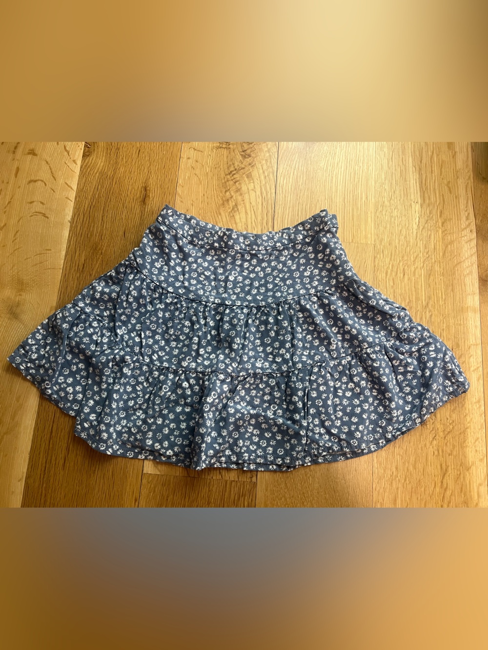 GAP Teen Blue Floral Mini Skirt